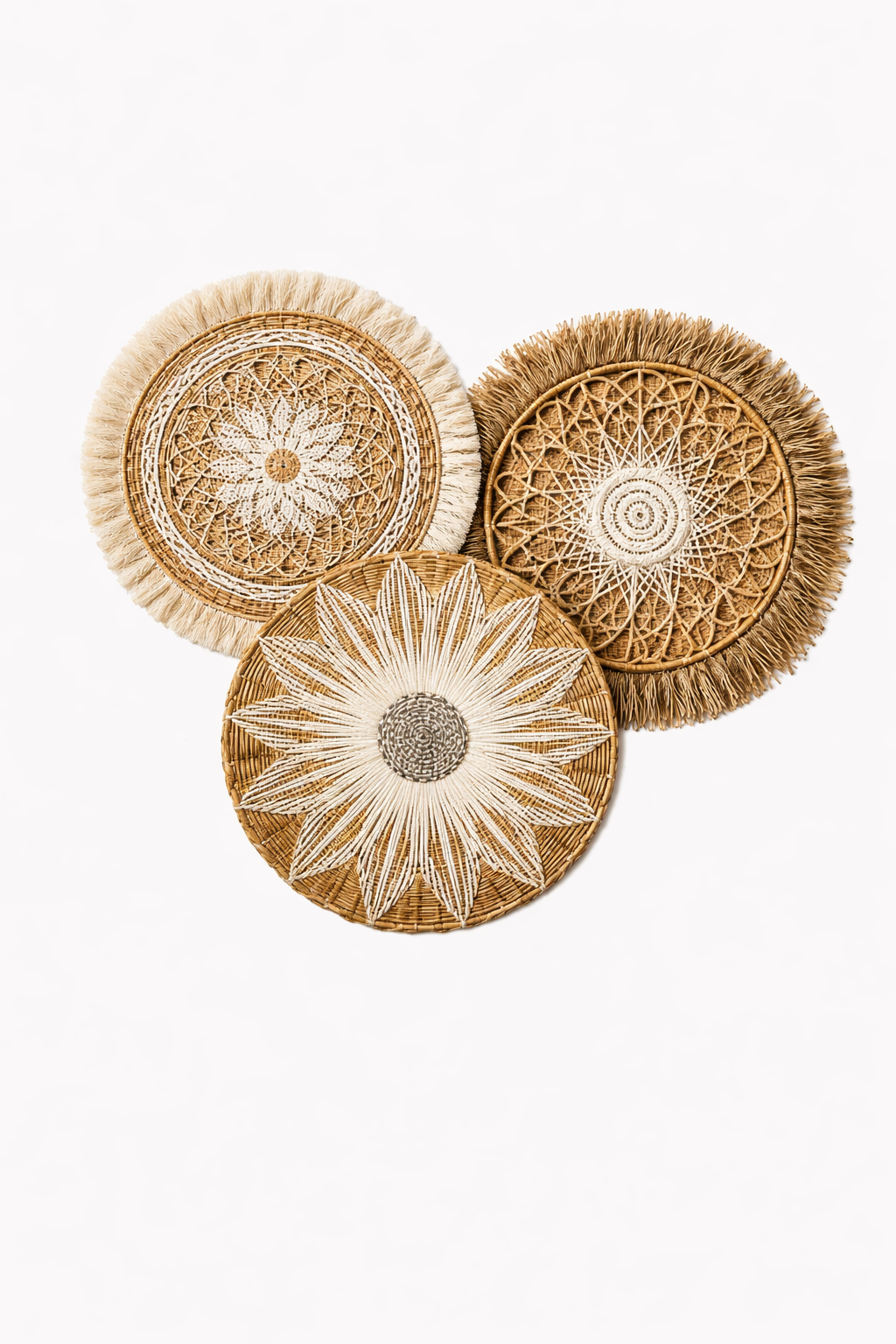 Handcrafted bohemian wall decor set