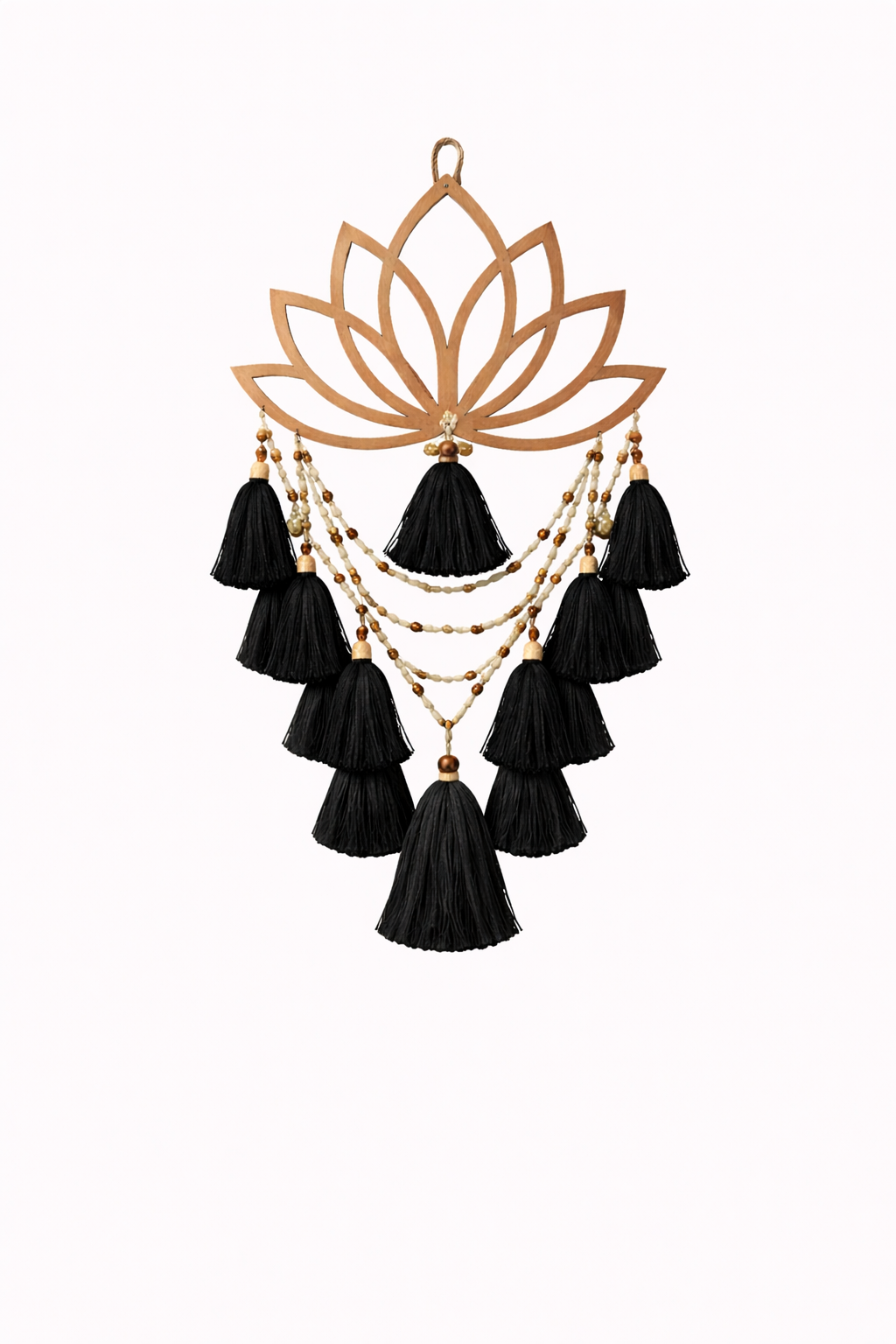 Bohemian wall hanging black and white