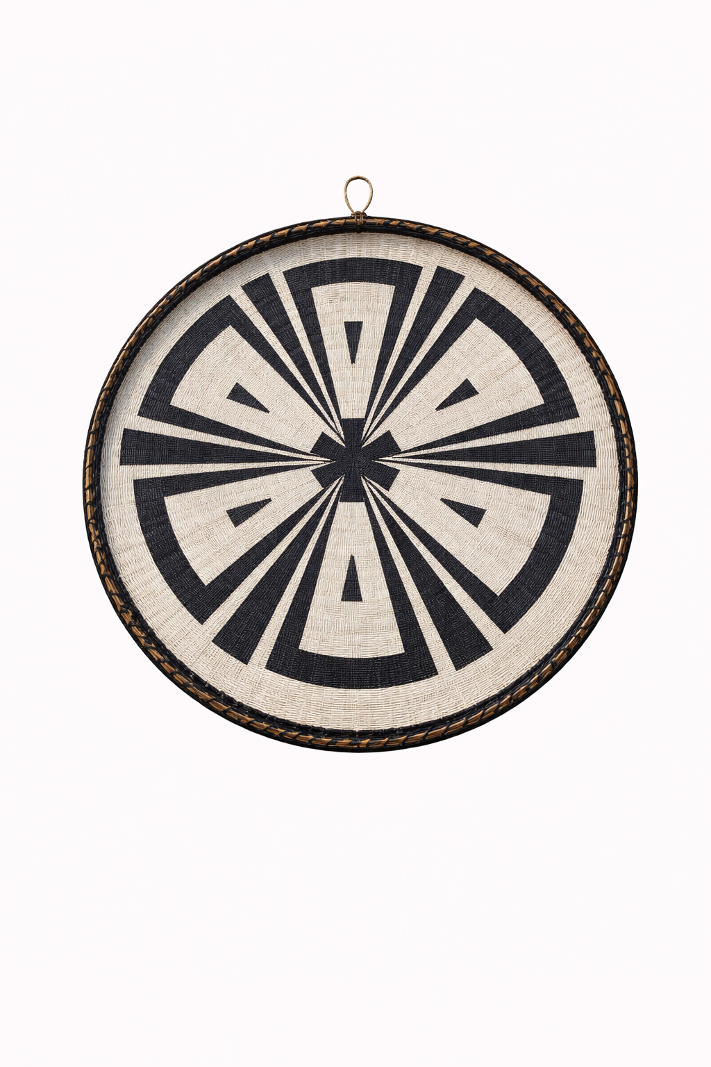 Geometric bamboo wall decoration