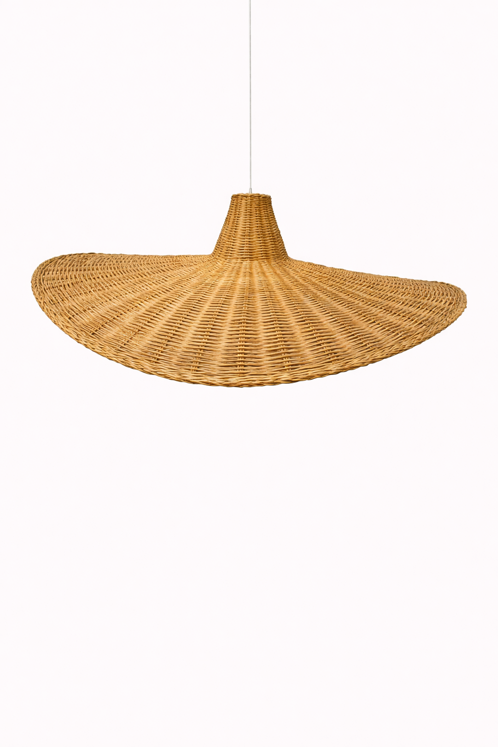 Handcrafted rattan pendant lampshade