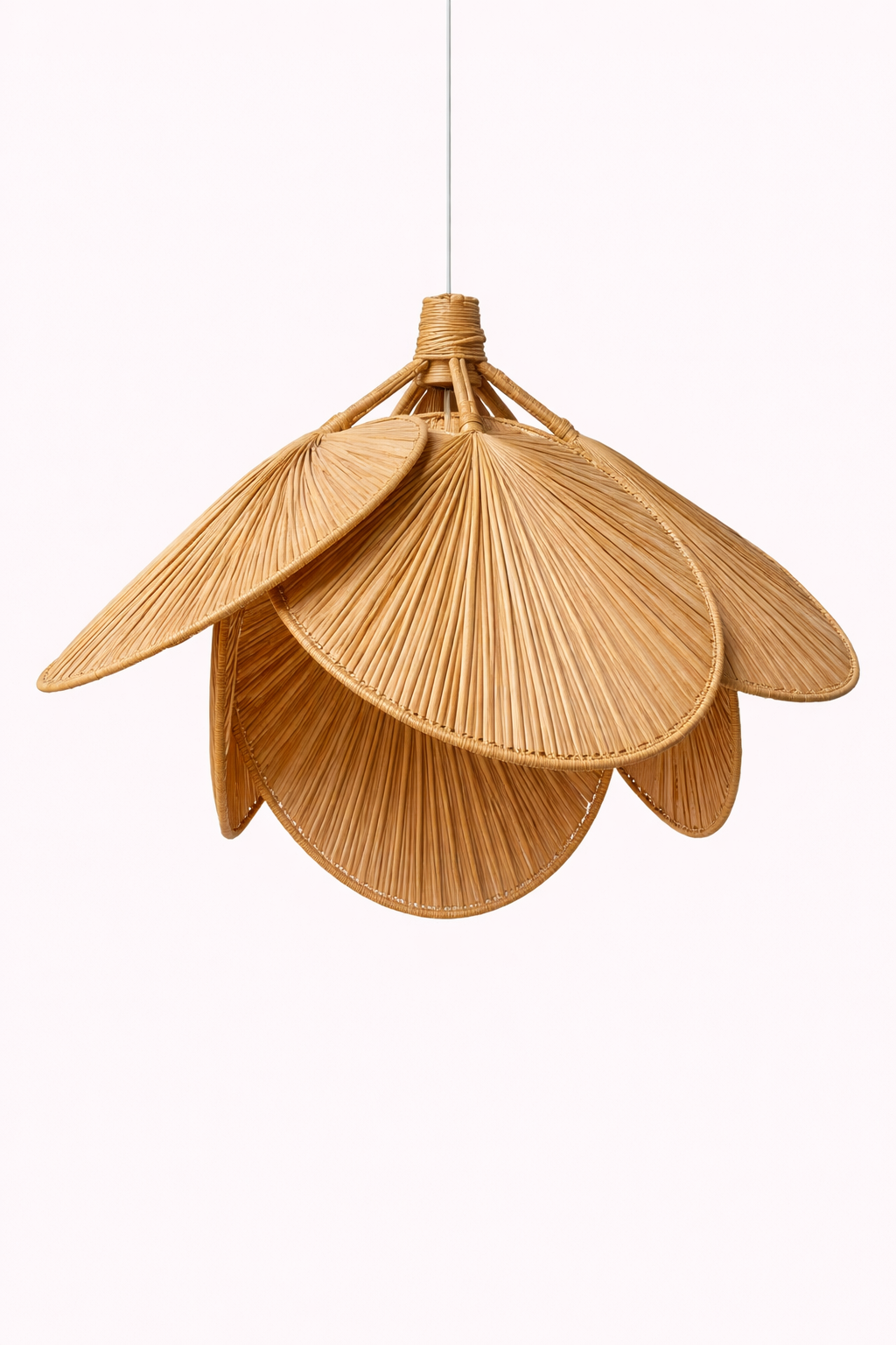Handcrafted rattan pendant lampshade