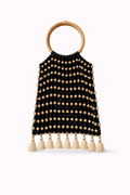 Beaded with macrame fringe