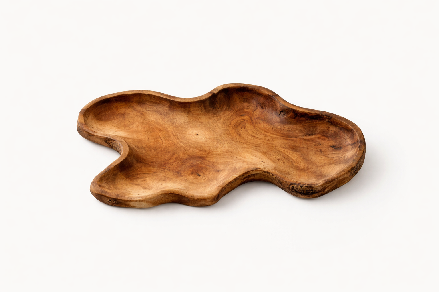 Natural wooden serving platter