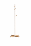 Minimalist wooden coat rack