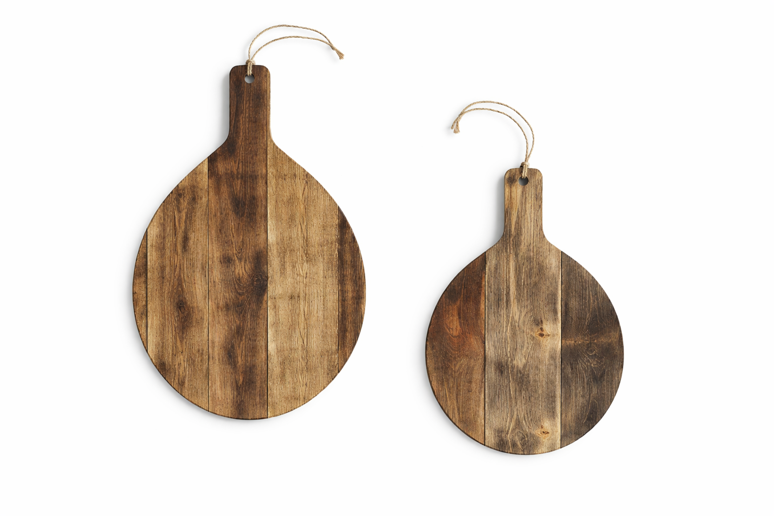 Rustic wooden boards