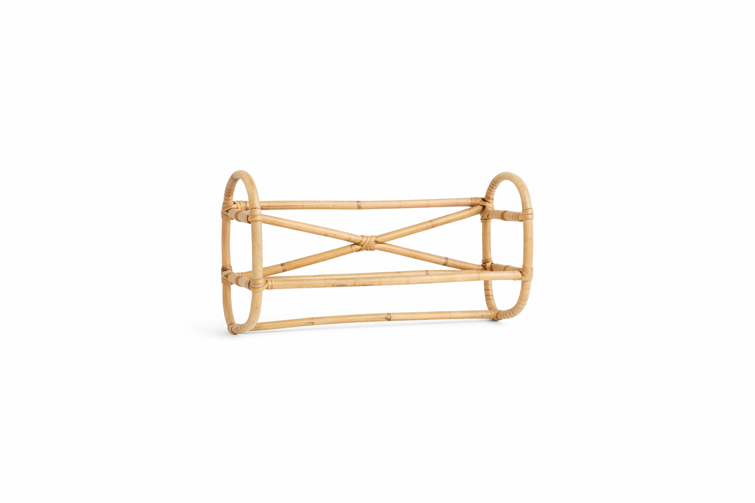 Natural rattan wall holder