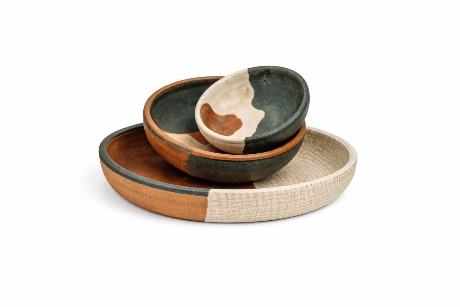 Handcrafted dish stack