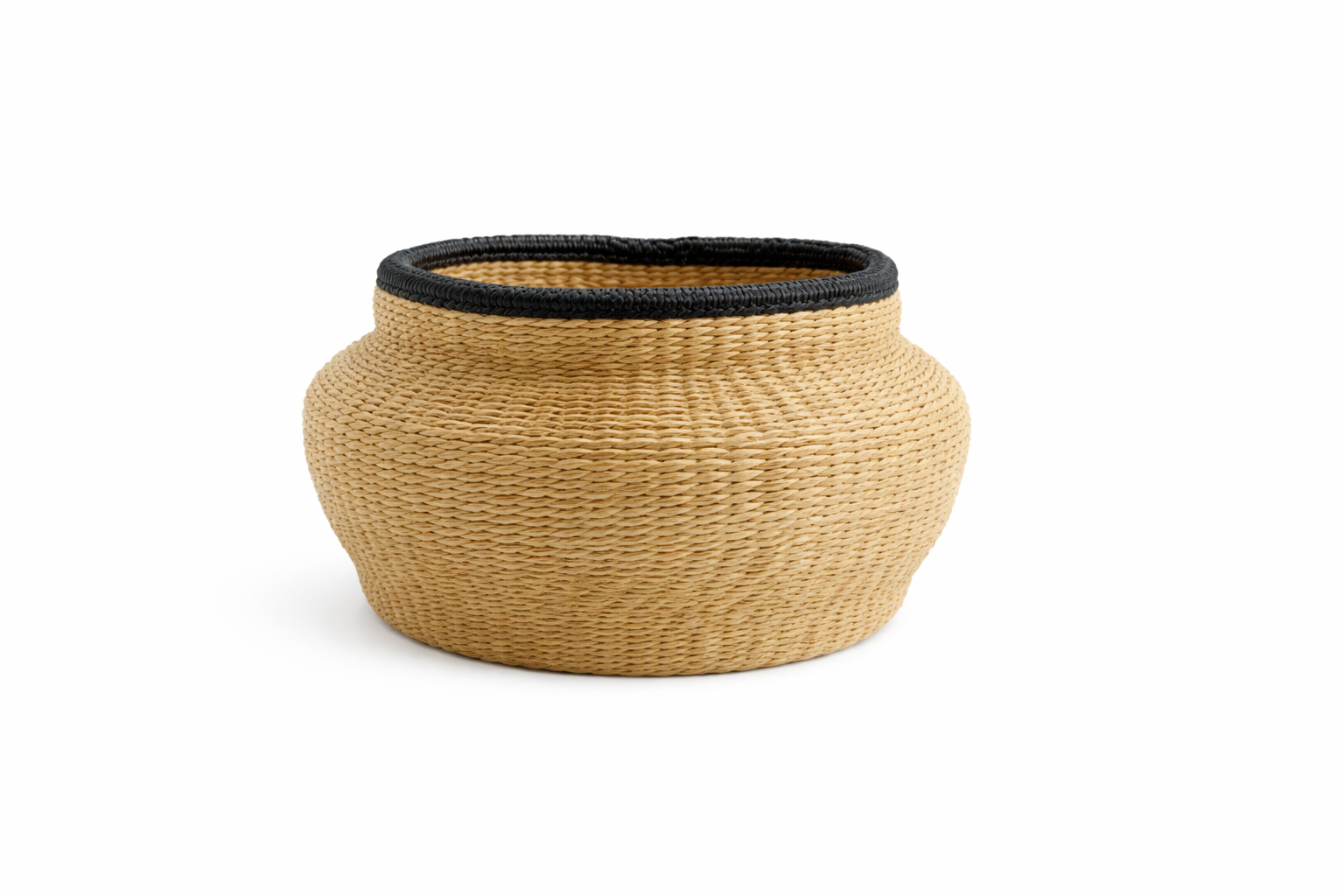 Handwoven seagrass basket
