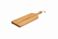Oak cutting board with jute twine