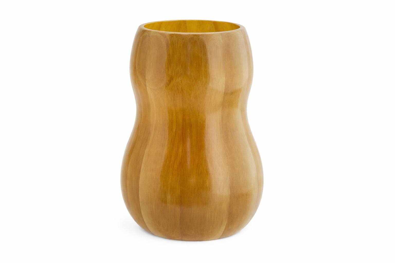 Elegant bamboo vase with smooth finish