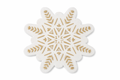 Delicate wooden snowflake decoration