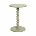 Sage green beaded accent table