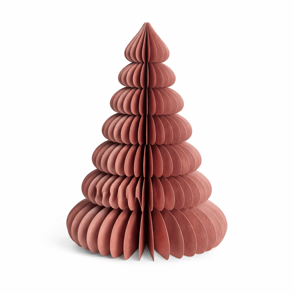 rose paper Christmas tree