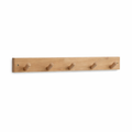 Natural oak coat rack