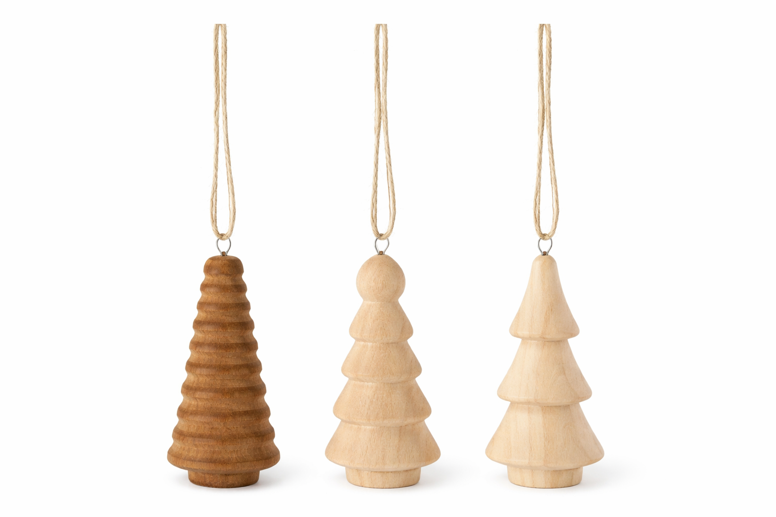 Wooden Christmas tree hangers
