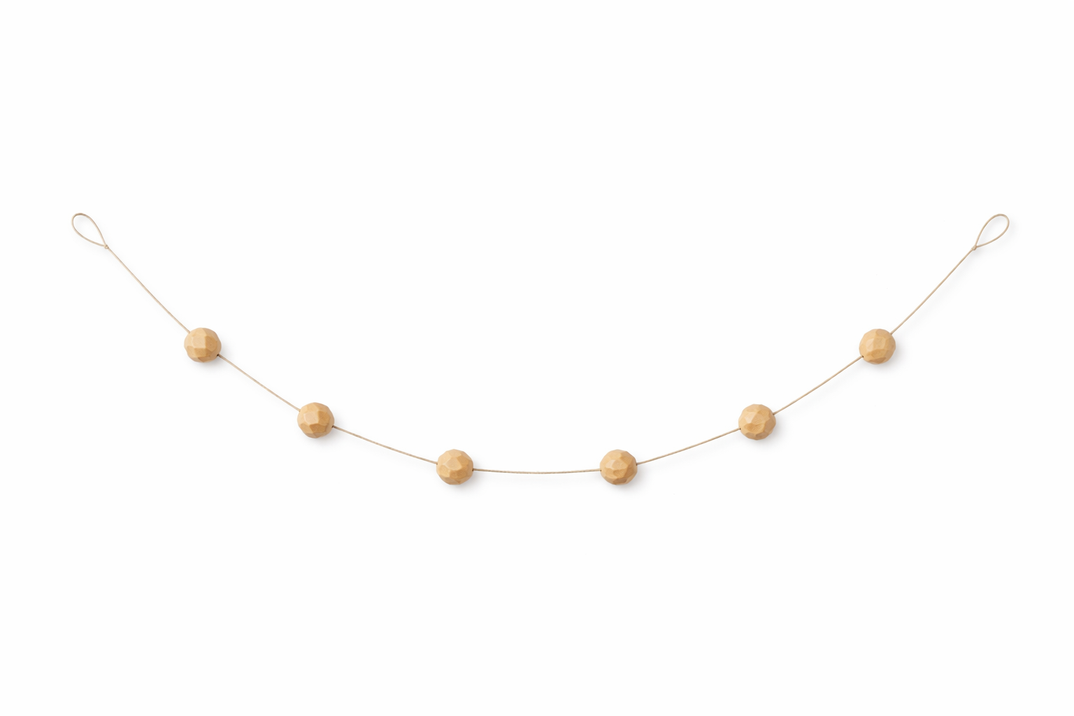 Delicate wooden garland